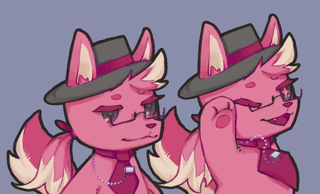 Camellia is a wolf who comes to the island periodically to play concerts. He&#39;s quite famous!